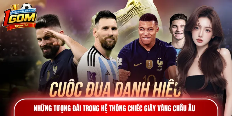 Những tượng đài trong hệ thống Chiếc giày vàng châu Âu