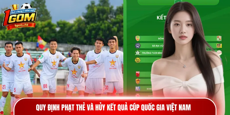 Quy định phạt thẻ và hủy kết quả Cúp Quốc gia Việt Nam